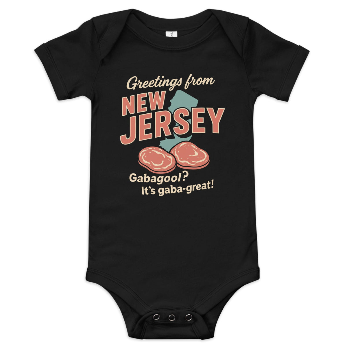 Greetings From New Jersey Kid's Onesie product image 2