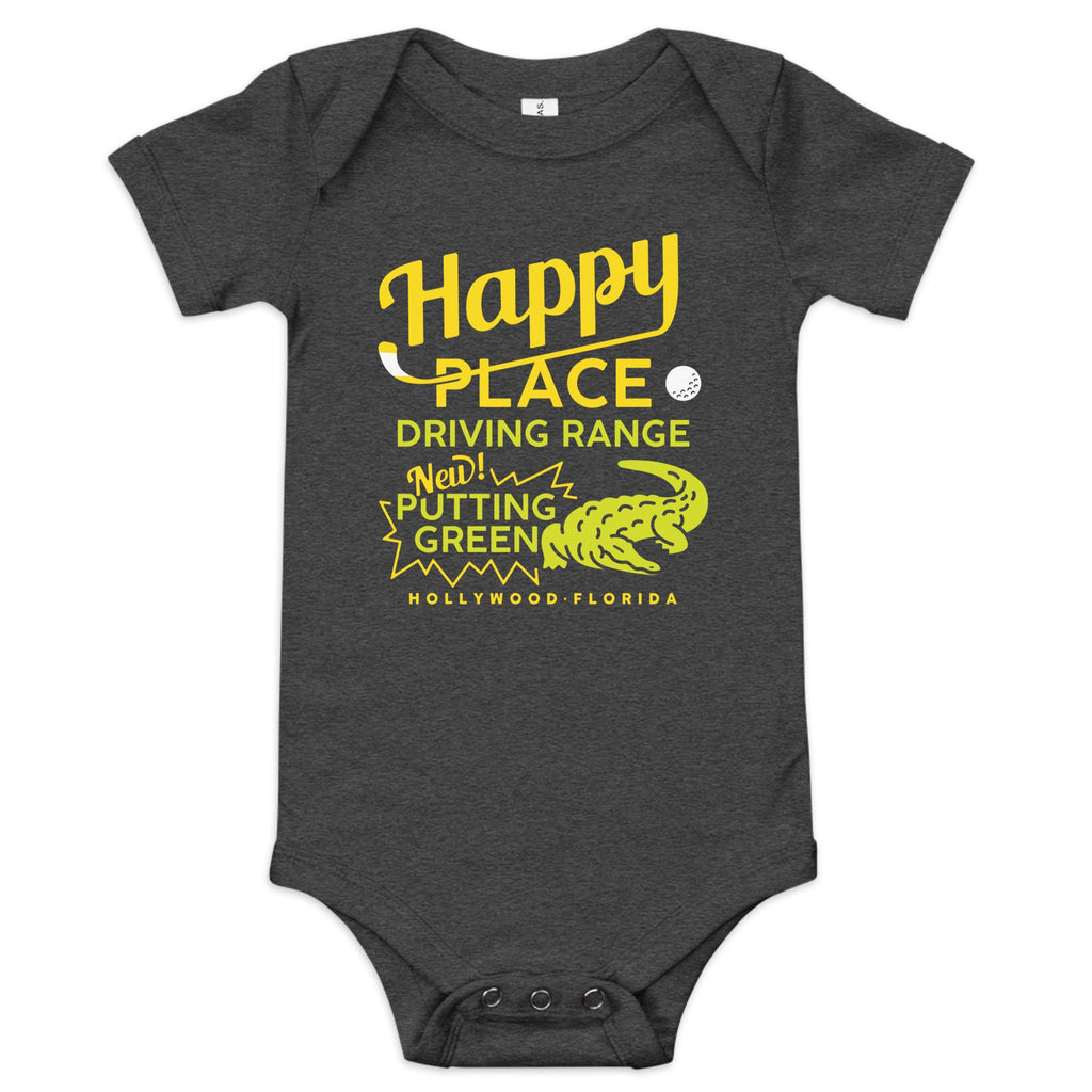 Happy Place Driving Range Kid's Onesie