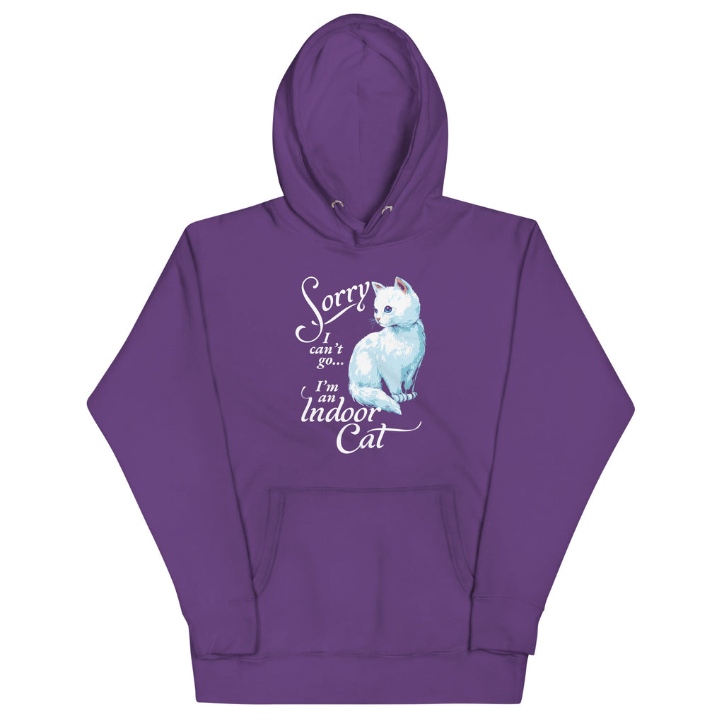 Sorry I Can't Go I'm An Indoor Cat Unisex Hoodie product image 5