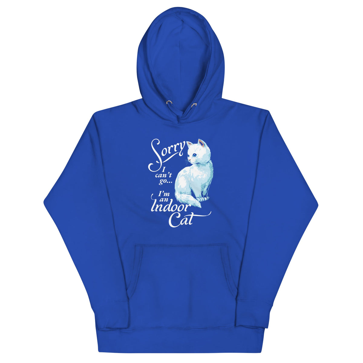 Sorry I Can't Go I'm An Indoor Cat Unisex Hoodie product image 2