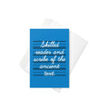Skilled Reader And Scribe Of The Ancient Text Greeting Card