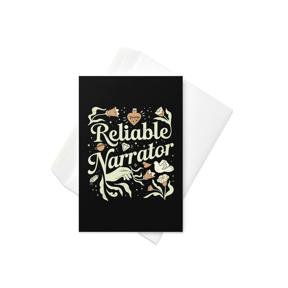 Reliable Narrator Greeting Card