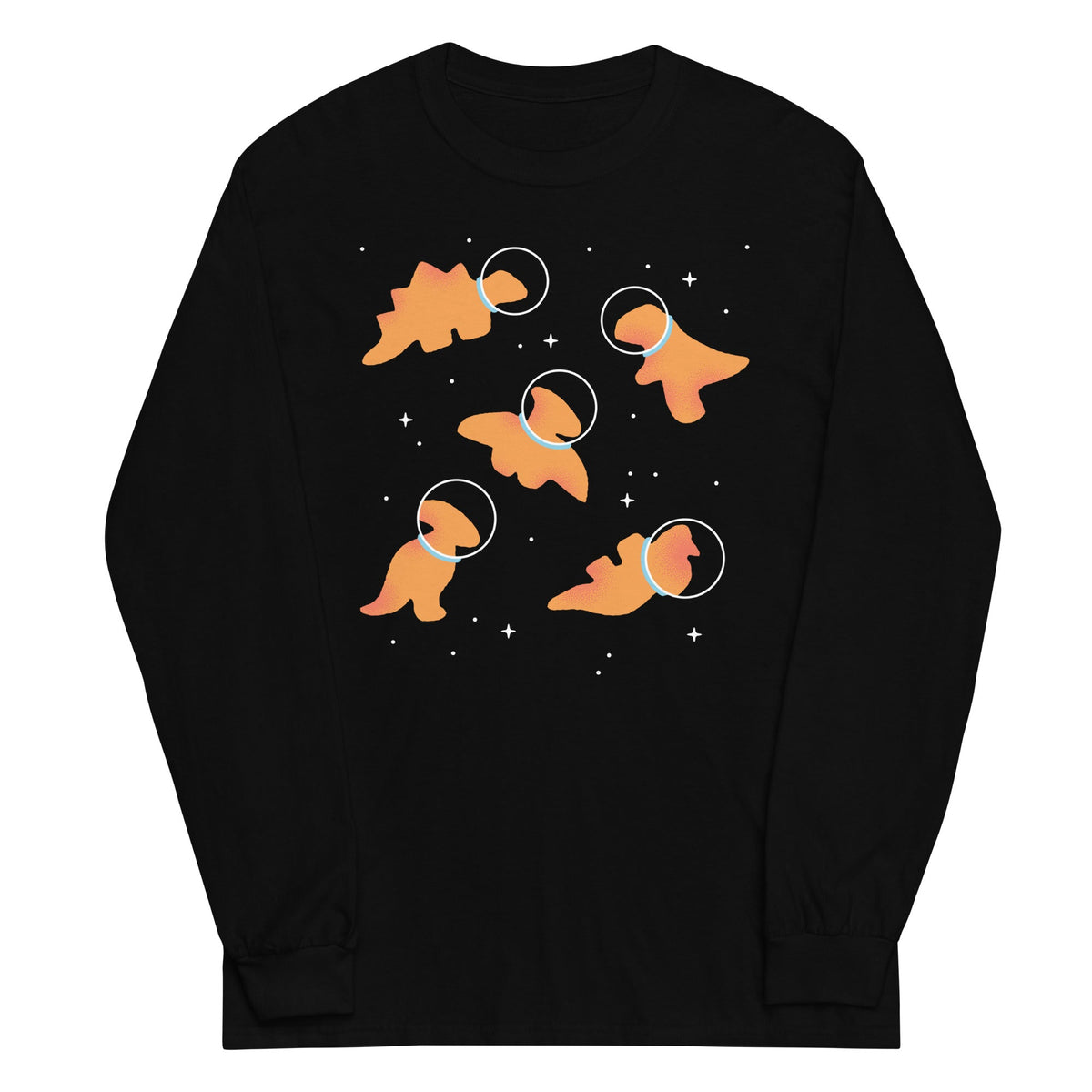 Dino Nugs In Space Unisex Long Sleeve Tee product image 1