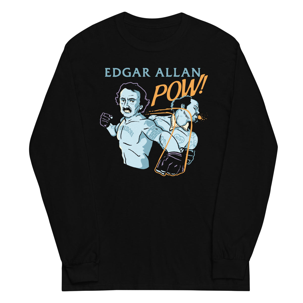 Edgar Allan Pow! Unisex Long Sleeve Tee product image 3