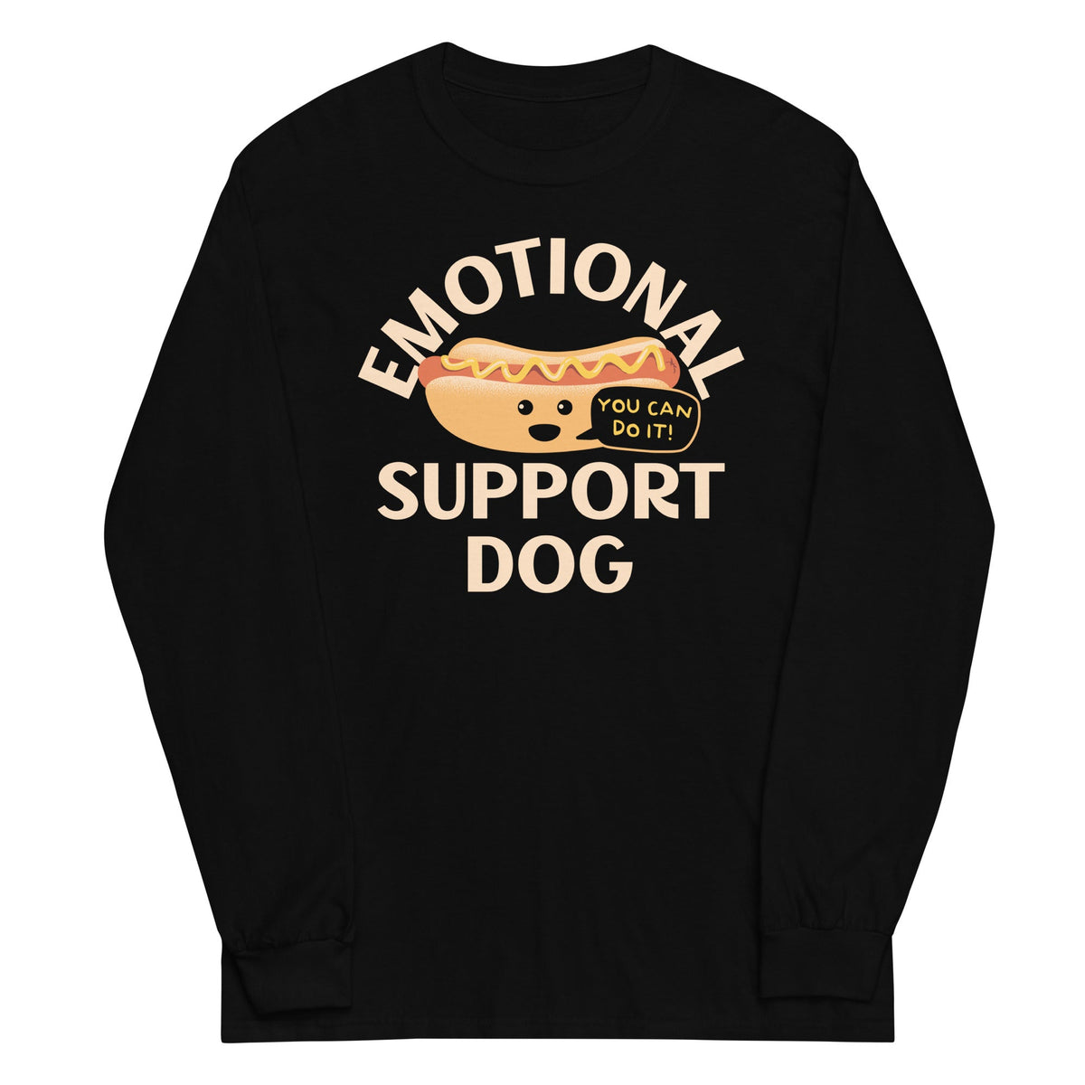 Emotional Support Dog Unisex Long Sleeve Tee product image 3