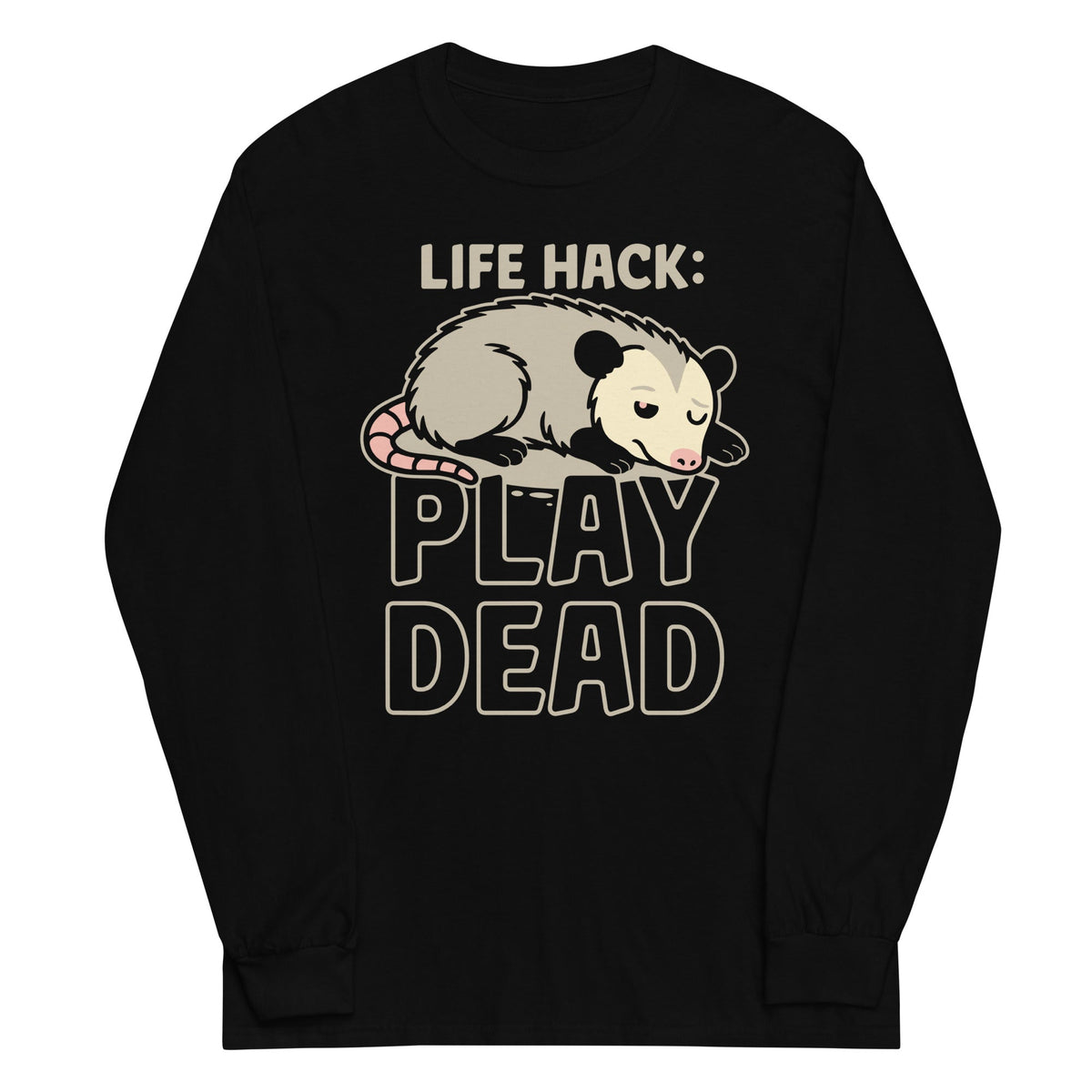 Life Hack Play Dead Unisex Long Sleeve Tee product image 2