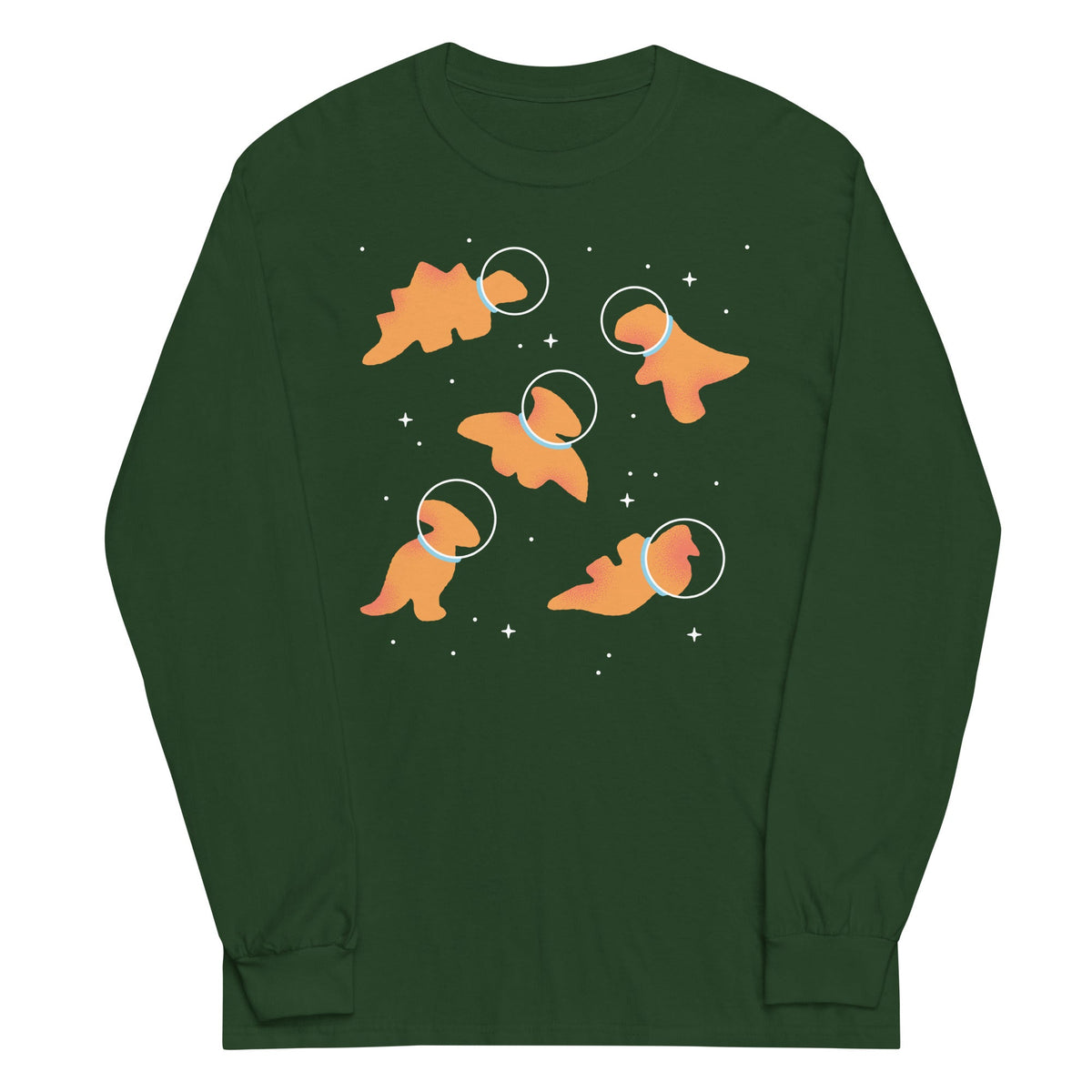 Dino Nugs In Space Unisex Long Sleeve Tee product image 4