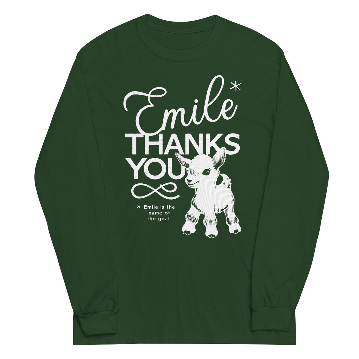Emile Thanks You Unisex Long Sleeve Tee product image 4