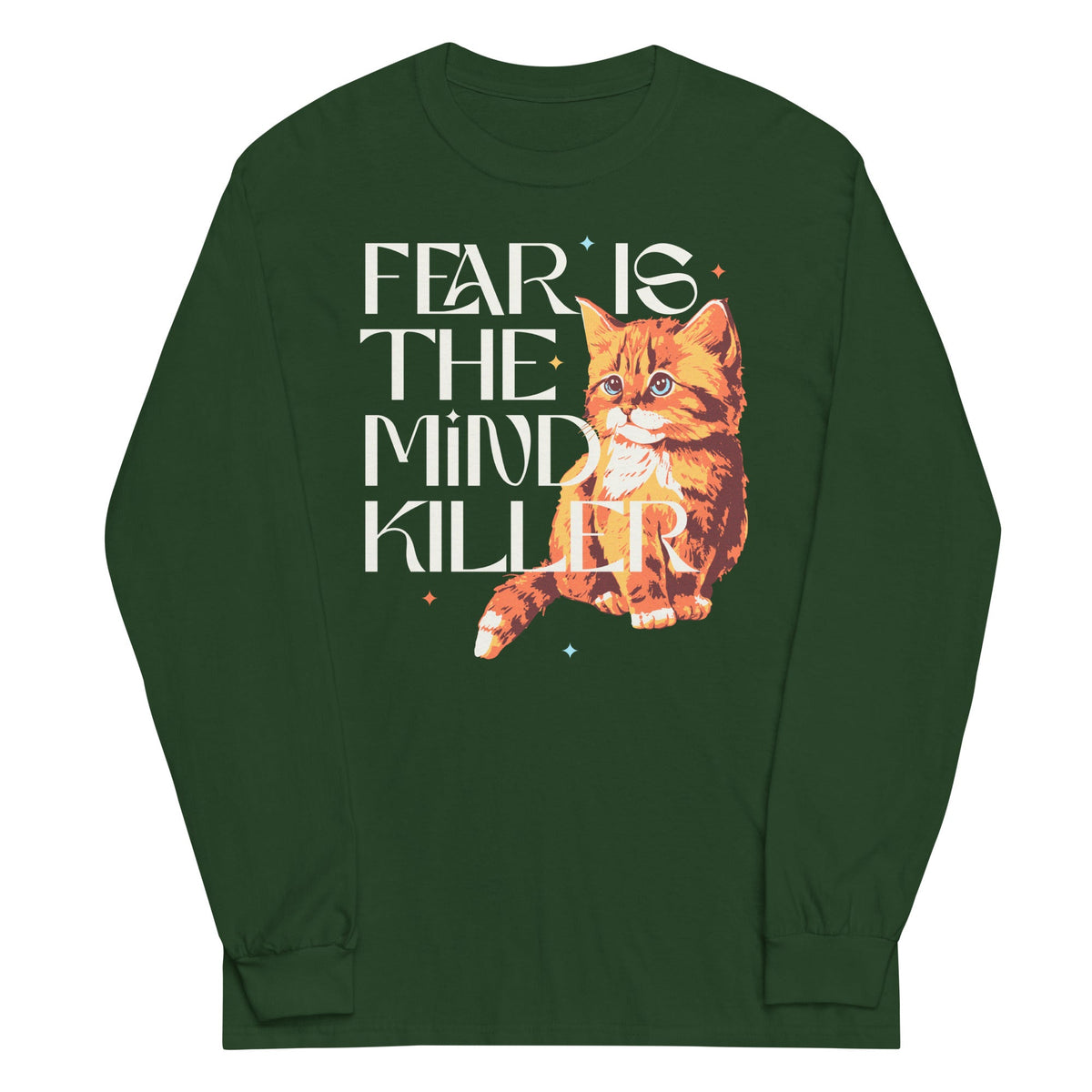 Fear Is The Mind Killer Cat Unisex Long Sleeve Tee product image 4