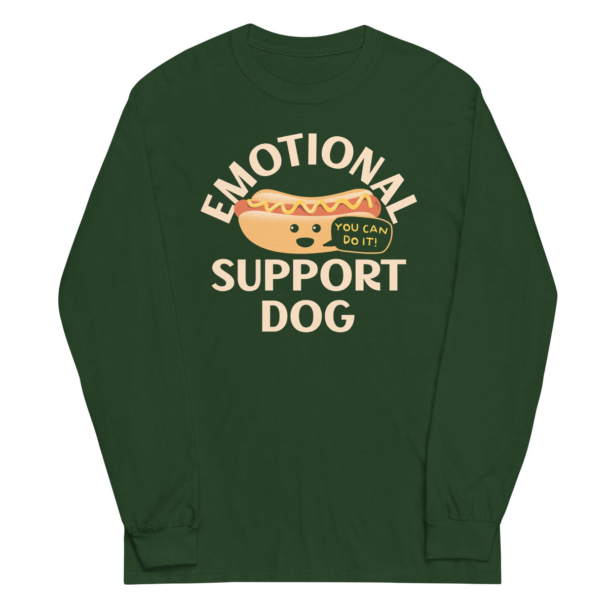 Emotional Support Dog Unisex Long Sleeve Tee product image 4