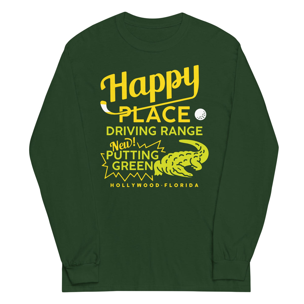 Happy Place Driving Range Unisex Long Sleeve Tee product image 1