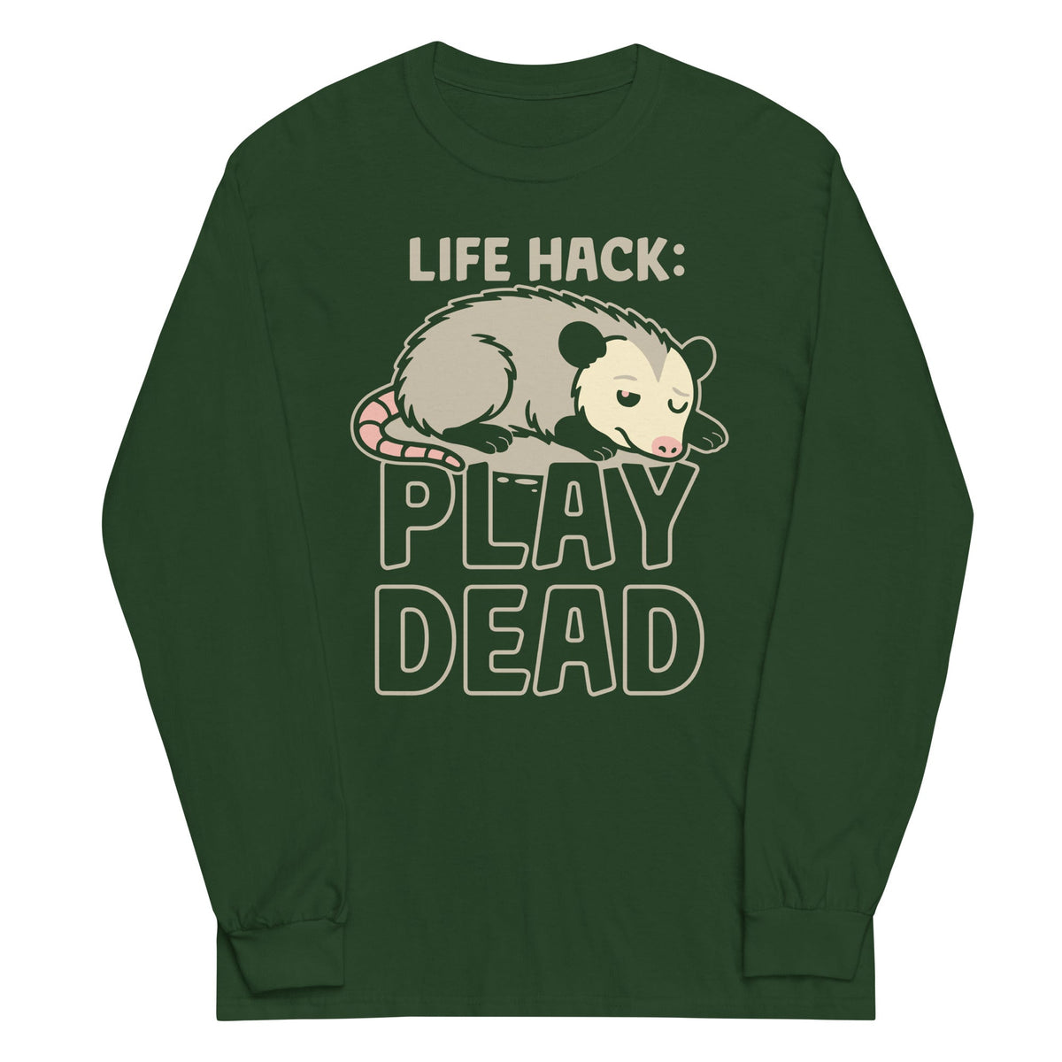 Life Hack Play Dead Unisex Long Sleeve Tee product image 4