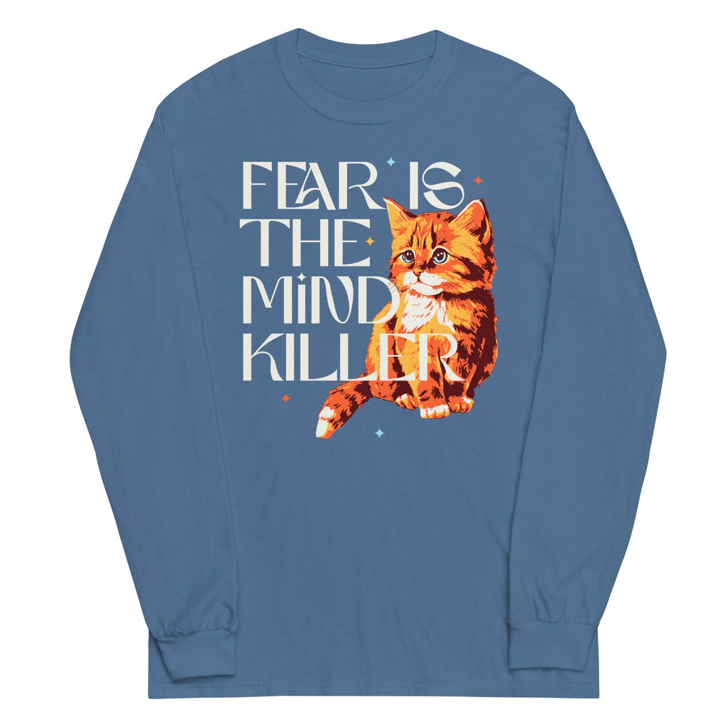 Fear Is The Mind Killer Cat Unisex Long Sleeve Tee product image 6