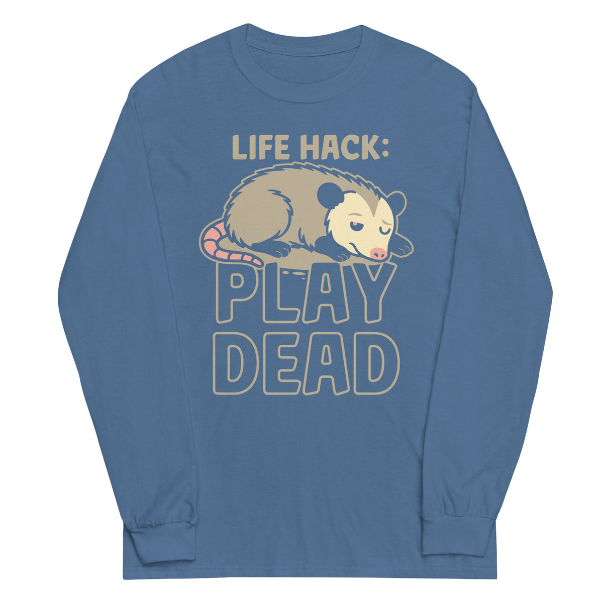 Life Hack Play Dead Unisex Long Sleeve Tee product image 6
