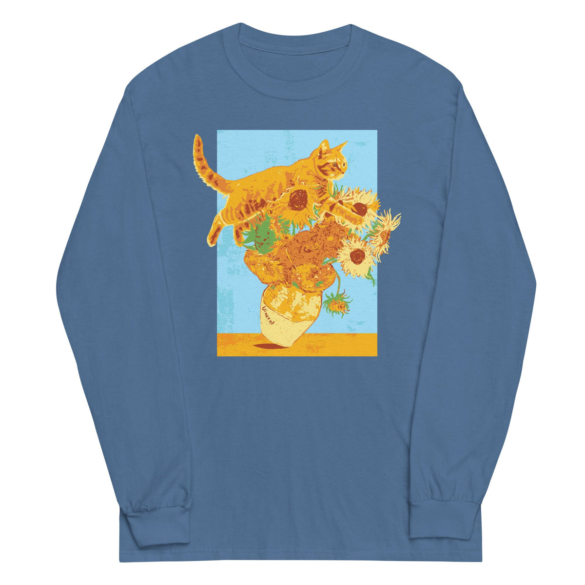 Van Gogh's Cat Unisex Long Sleeve Tee product image 4