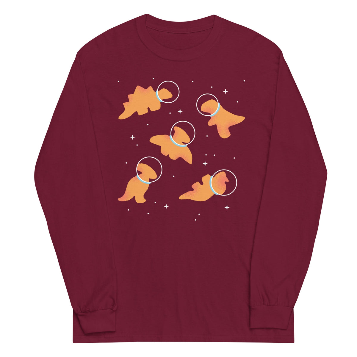 Dino Nugs In Space Unisex Long Sleeve Tee product image 3