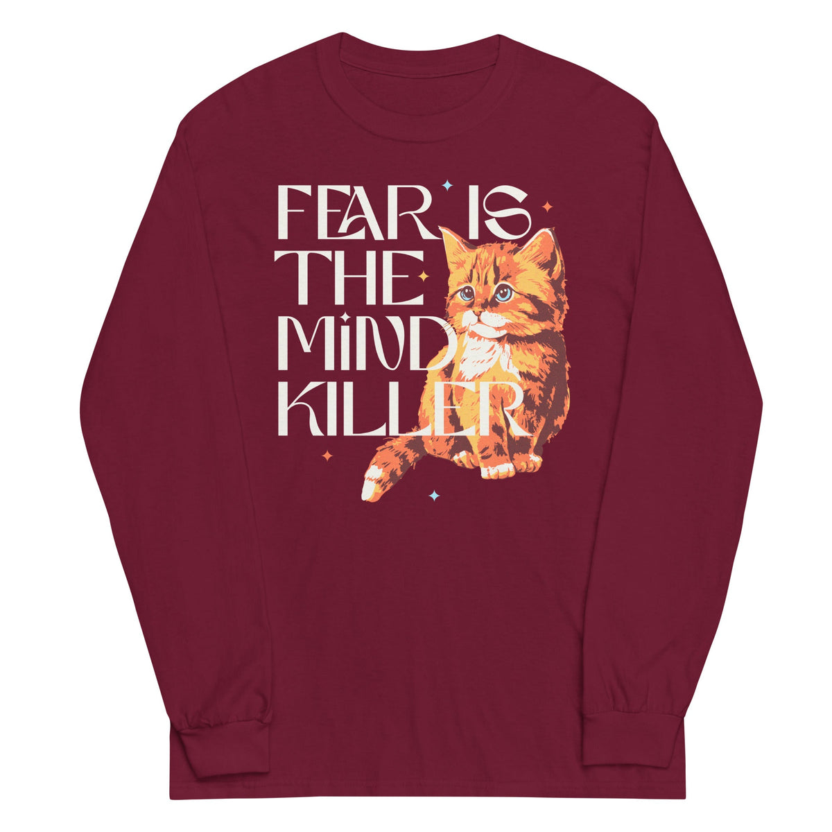 Fear Is The Mind Killer Cat Unisex Long Sleeve Tee product image 2