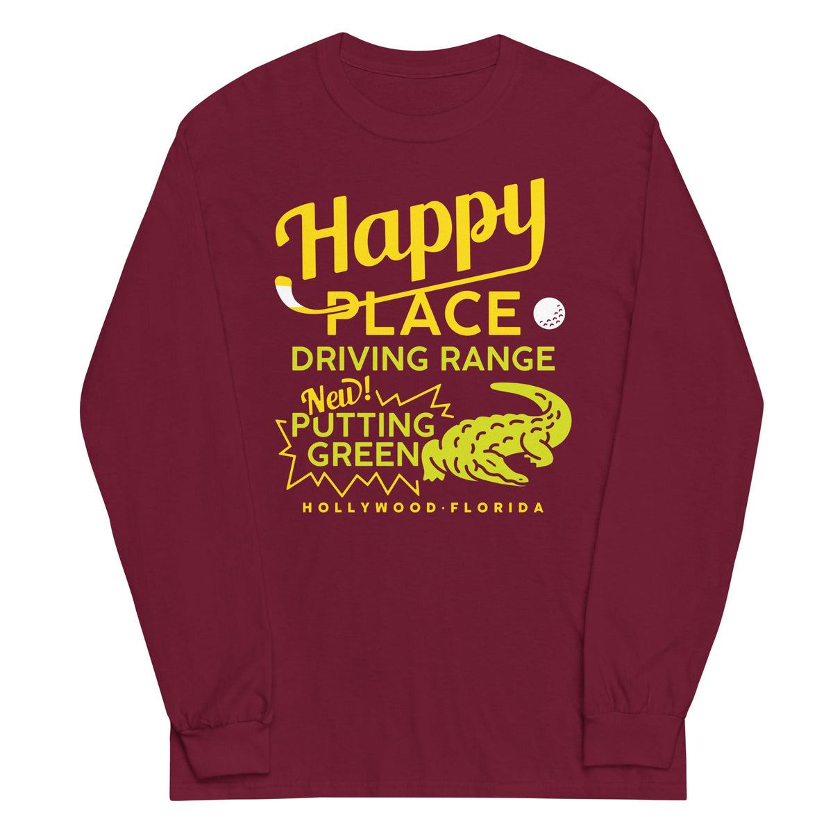 Happy Place Driving Range Unisex Long Sleeve Tee product image 4