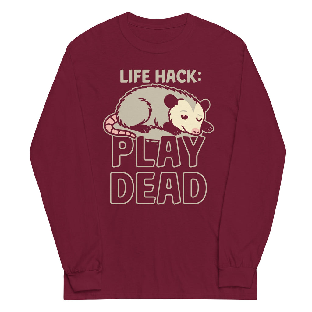 Life Hack Play Dead Unisex Long Sleeve Tee product image 1