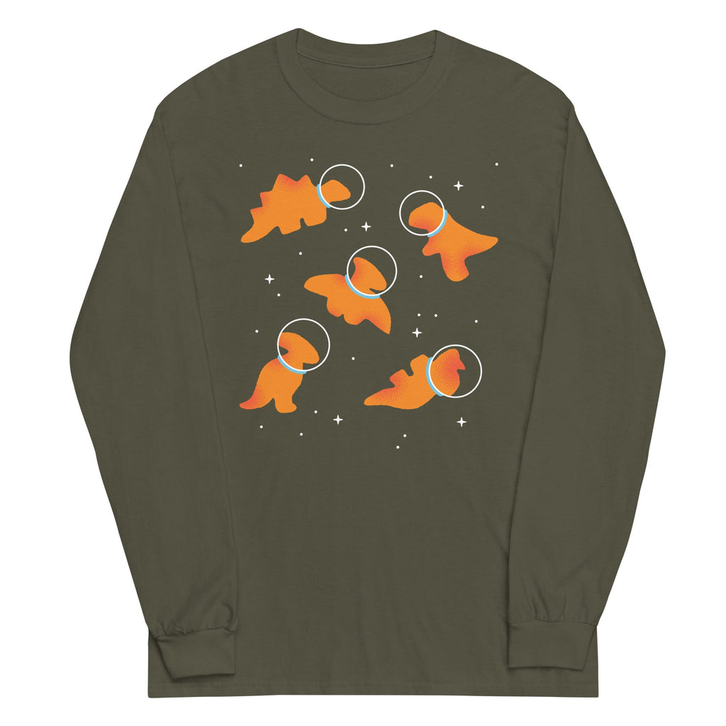 Dino Nugs In Space Unisex Long Sleeve Tee product image 6