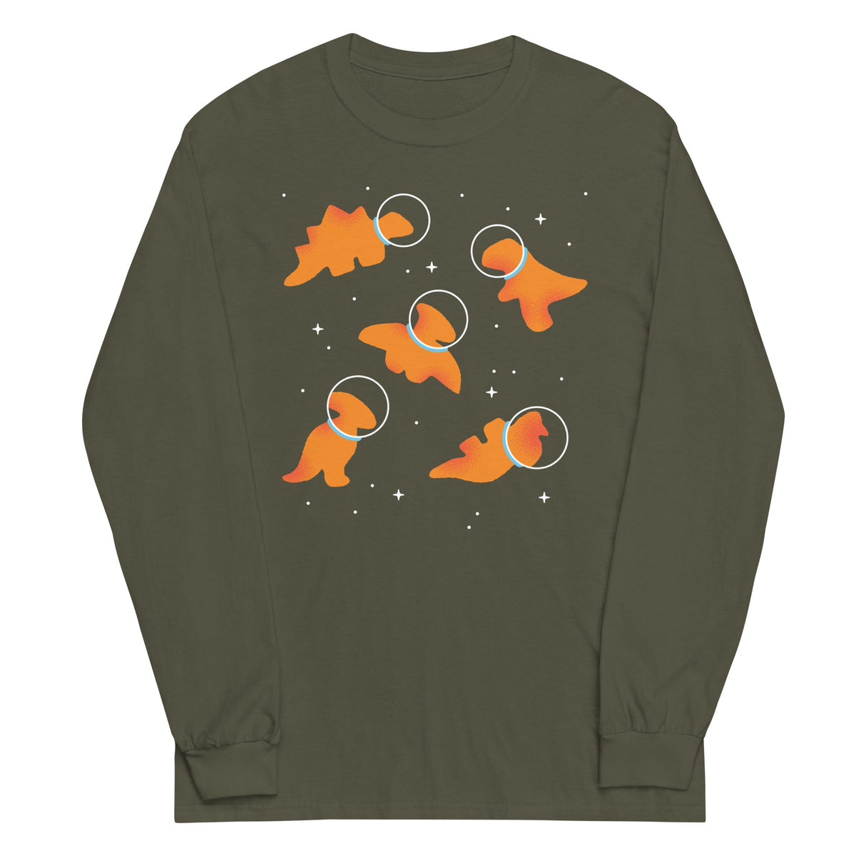 Dino Nugs In Space Unisex Long Sleeve Tee product image 6