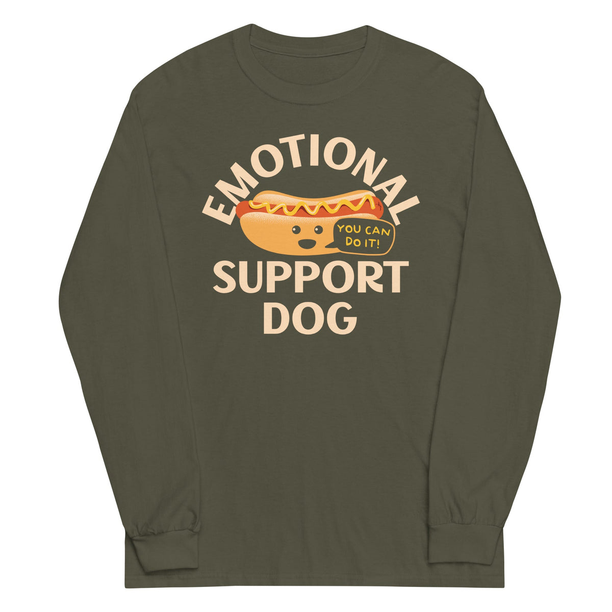 Emotional Support Dog Unisex Long Sleeve Tee product image 6