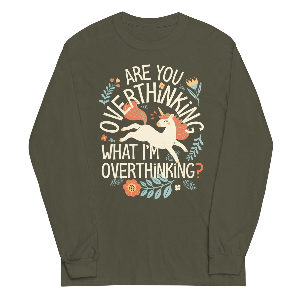 Are You Overthinking What I'm Unisex Long Sleeve Tee product image 6