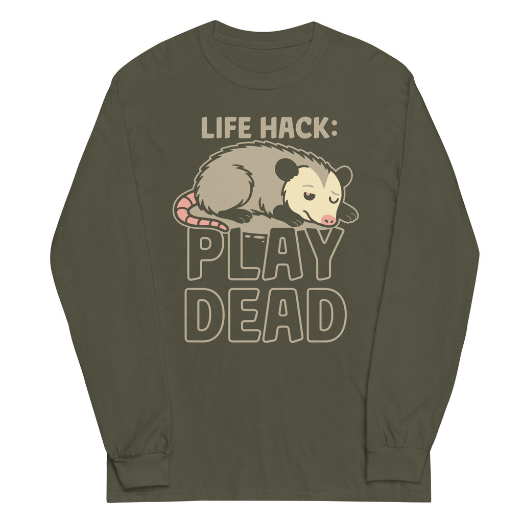 Life Hack Play Dead Unisex Long Sleeve Tee product image 5