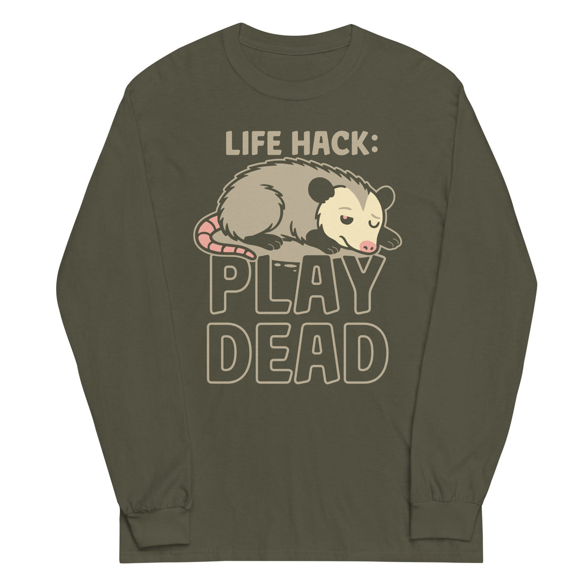 Life Hack Play Dead Unisex Long Sleeve Tee product image 5