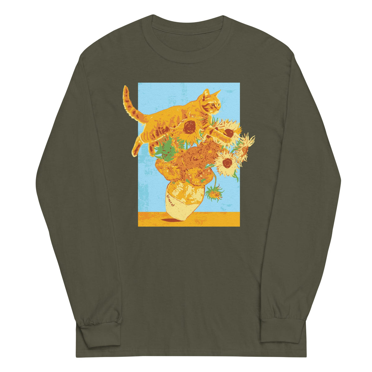 Van Gogh's Cat Unisex Long Sleeve Tee product image 1