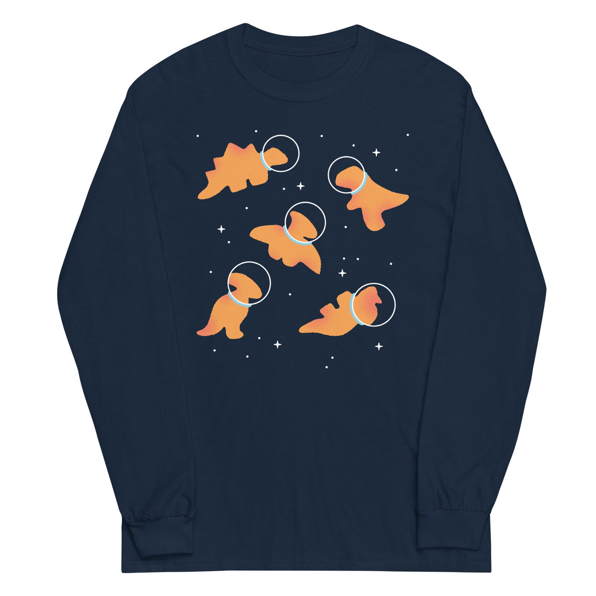 Dino Nugs In Space Unisex Long Sleeve Tee product image 2