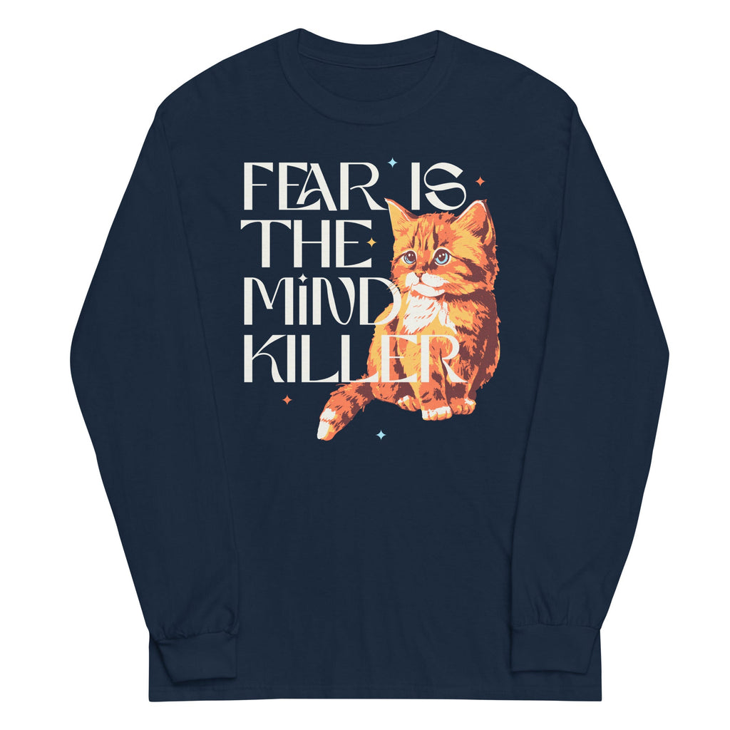Fear Is The Mind Killer Cat Unisex Long Sleeve Tee product image 3