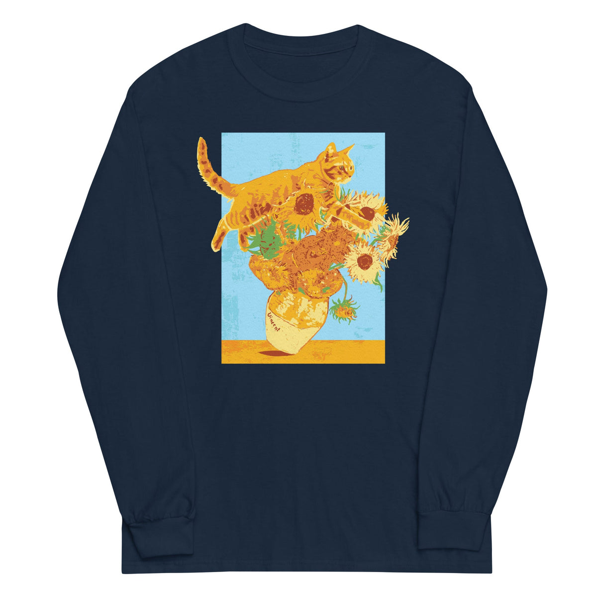 Van Gogh's Cat Unisex Long Sleeve Tee product image 3