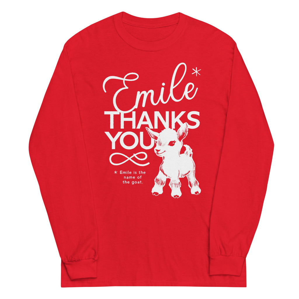 Emile Thanks You Unisex Long Sleeve Tee product image 5