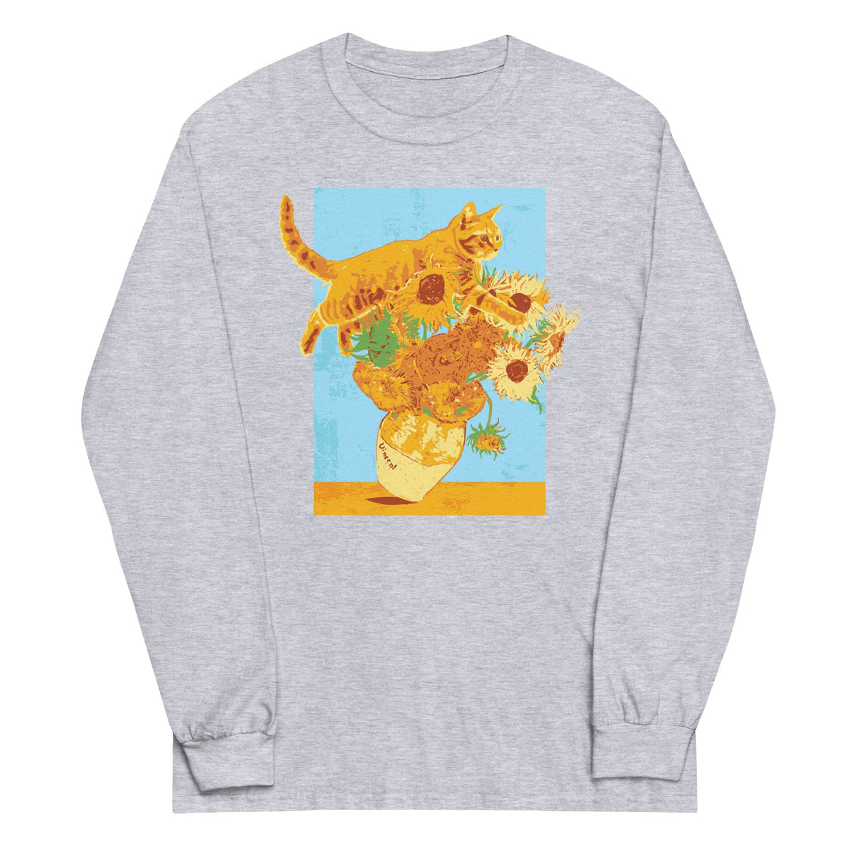 Van Gogh's Cat Unisex Long Sleeve Tee product image 5