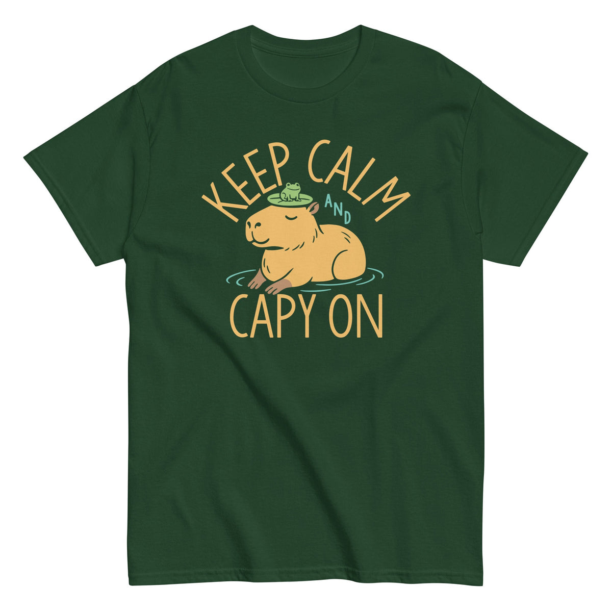 Keep Calm And Capy On Men's Classic Tee product image 4