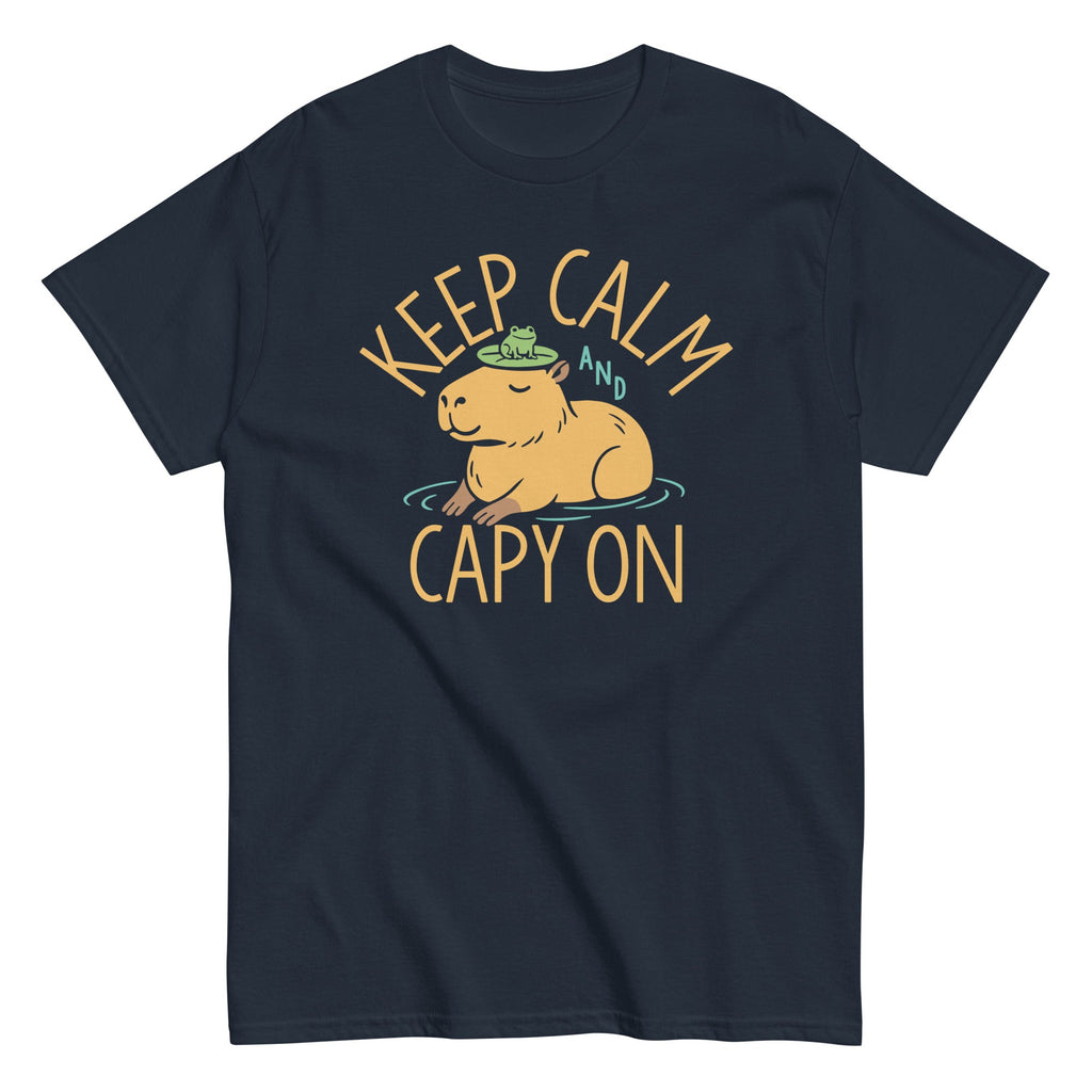 Keep Calm And Capy On Men's Classic Tee product image 1
