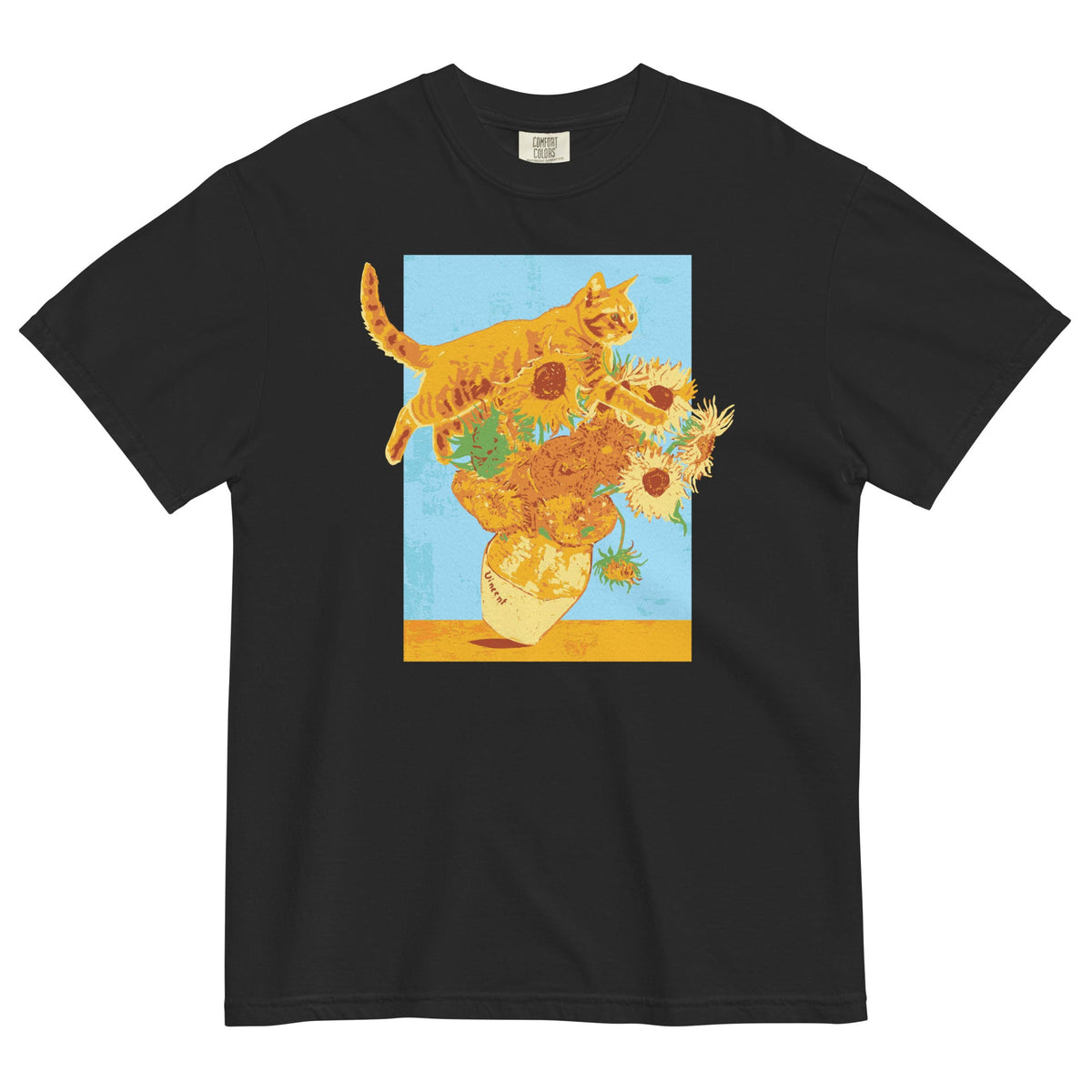 Van Gogh's Cat Men's Relaxed Fit Tee product image 6