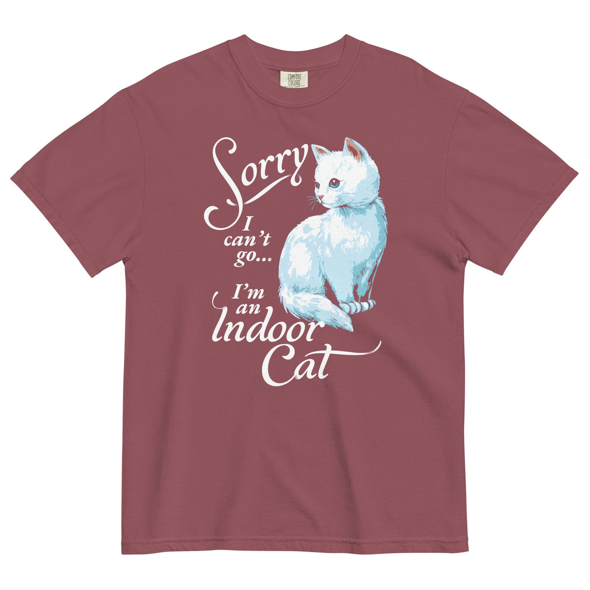 Sorry I Can't Go I'm An Indoor Cat Men's Relaxed Fit Tee product image 4