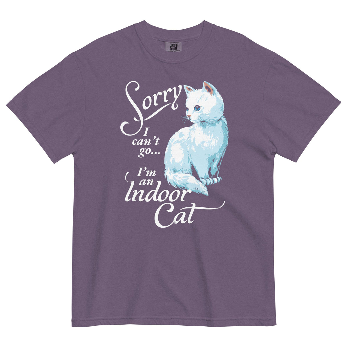 Sorry I Can't Go I'm An Indoor Cat Men's Relaxed Fit Tee product image 3