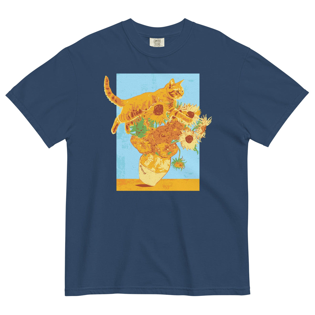 Van Gogh's Cat Men's Relaxed Fit Tee product image 2