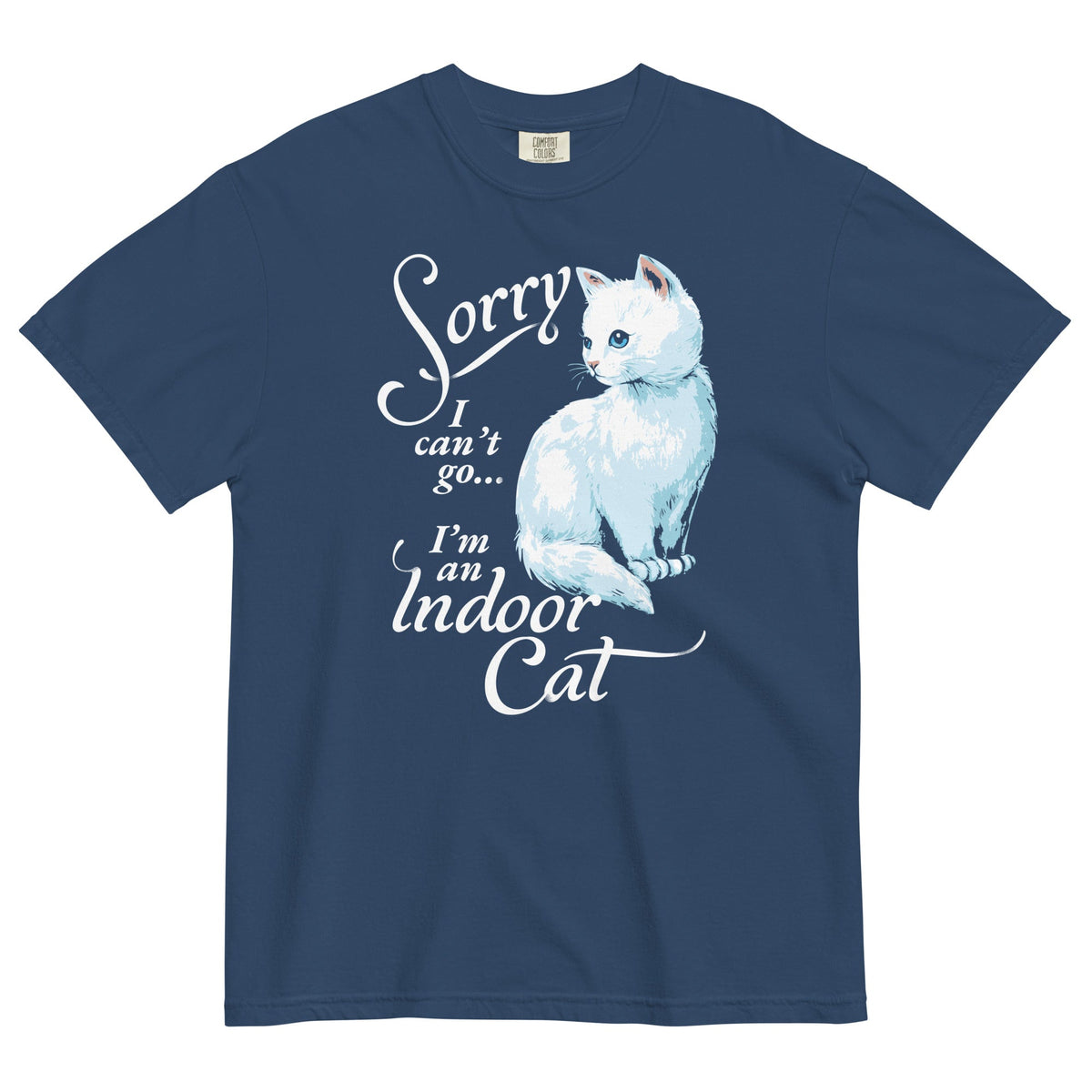 Sorry I Can't Go I'm An Indoor Cat Men's Relaxed Fit Tee product image 1