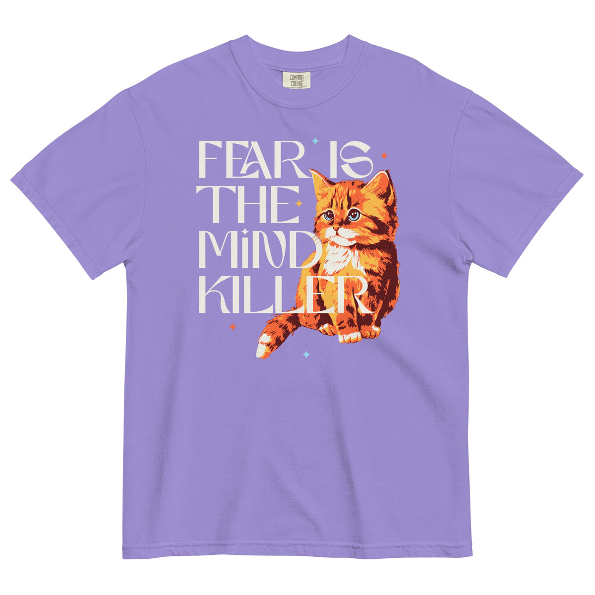 Fear Is The Mind Killer Cat Men's Relaxed Fit Tee product image 6