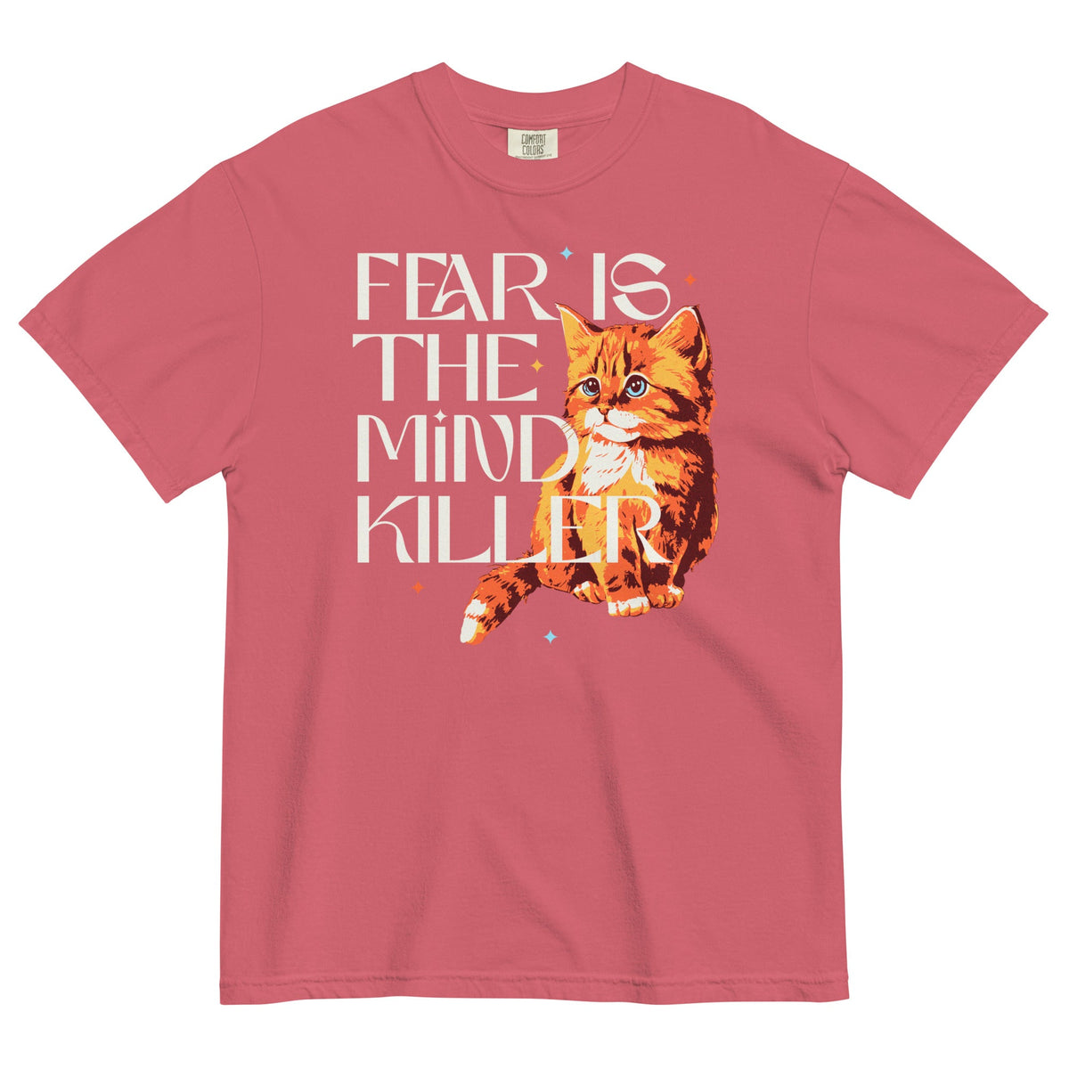 Fear Is The Mind Killer Cat Men's Relaxed Fit Tee product image 5