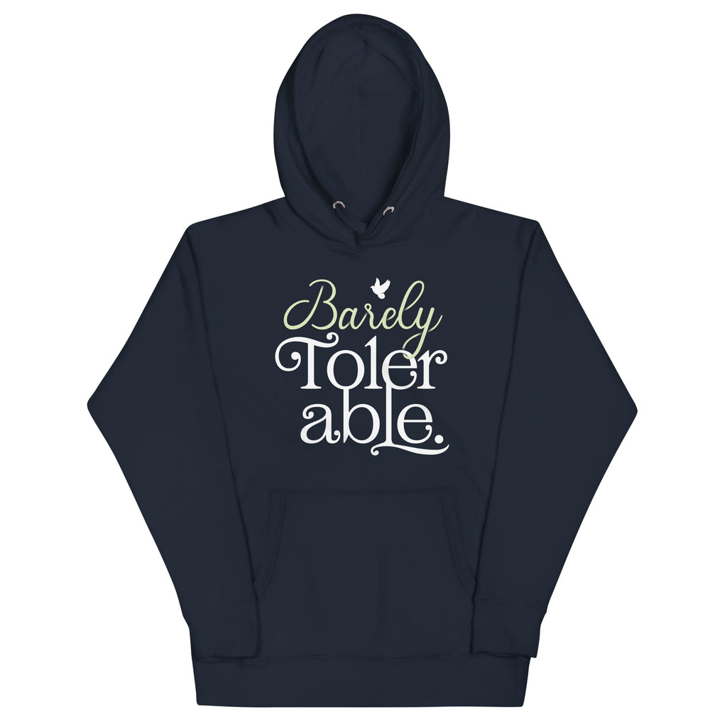 Barely Tolerable Unisex Hoodie product image 2