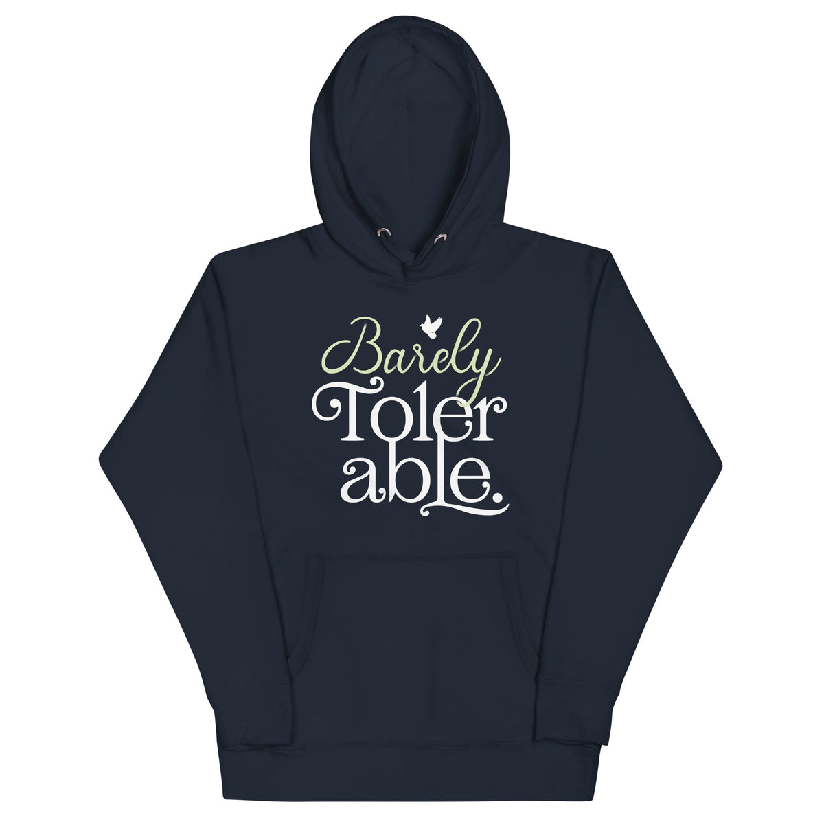 Barely Tolerable Unisex Hoodie product image 2