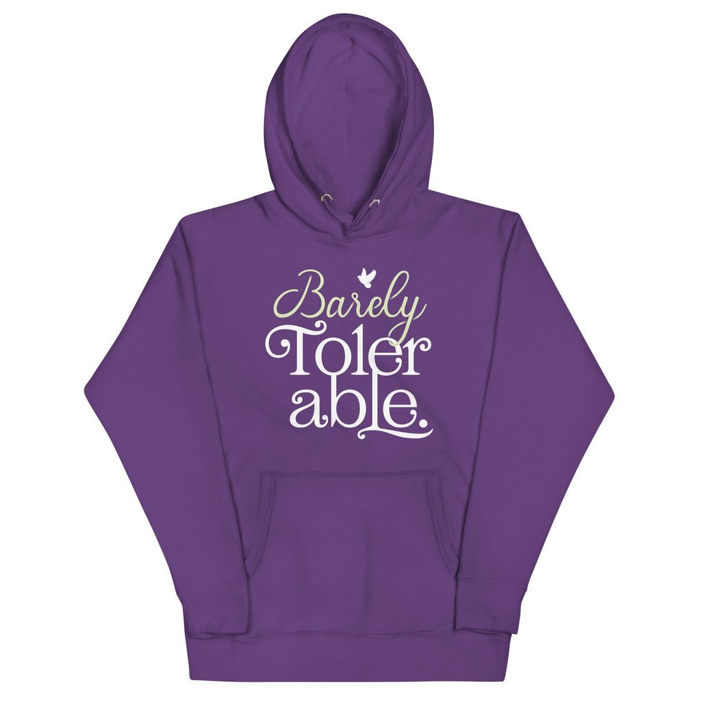 Barely Tolerable Unisex Hoodie product image 4