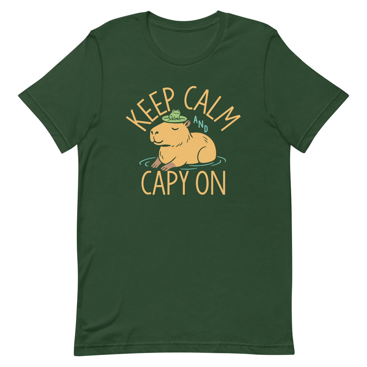 Keep Calm And Capy On Men's Signature Tee product image 4