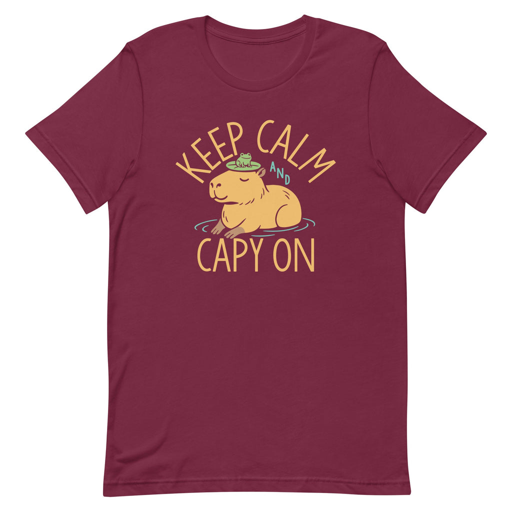 Keep Calm And Capy On Men's Signature Tee product image 3