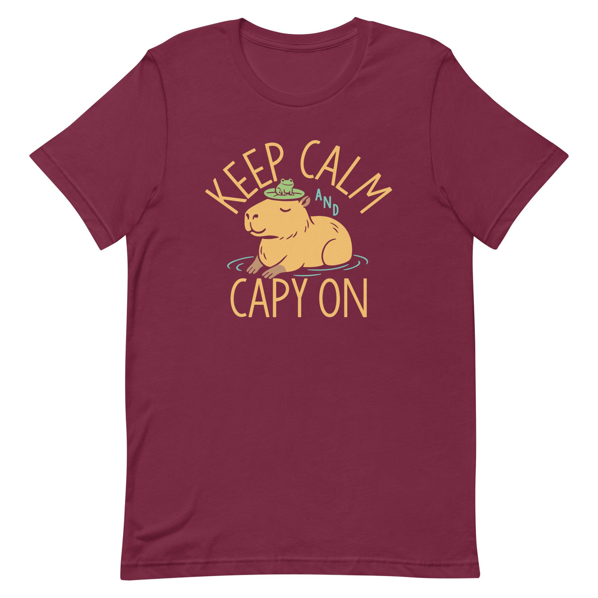 Keep Calm And Capy On Men's Signature Tee product image 3